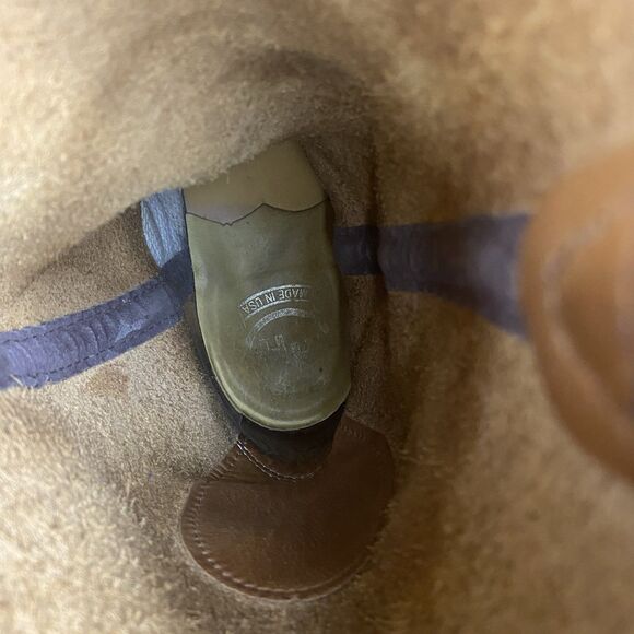 Double H Harness Boots Womens 11.5 Brown Leather Biker Motorcycle Western - Picture 13 of 15